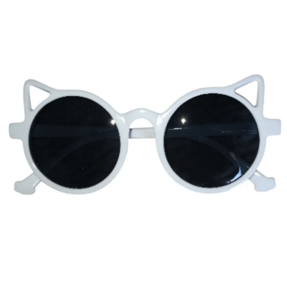 4/$15 White Cat-Eye Round Sunglasses Kids Summer Clothes